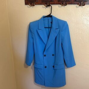 Express Blazer Dress Blue